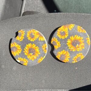 Sunflower Car Coasters